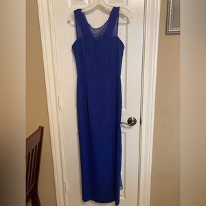 Royal blue evening gown